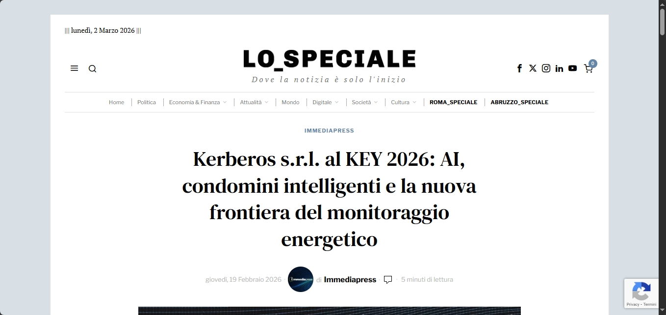 Lo Speciale Giornale - Kerberos al Key 2026
