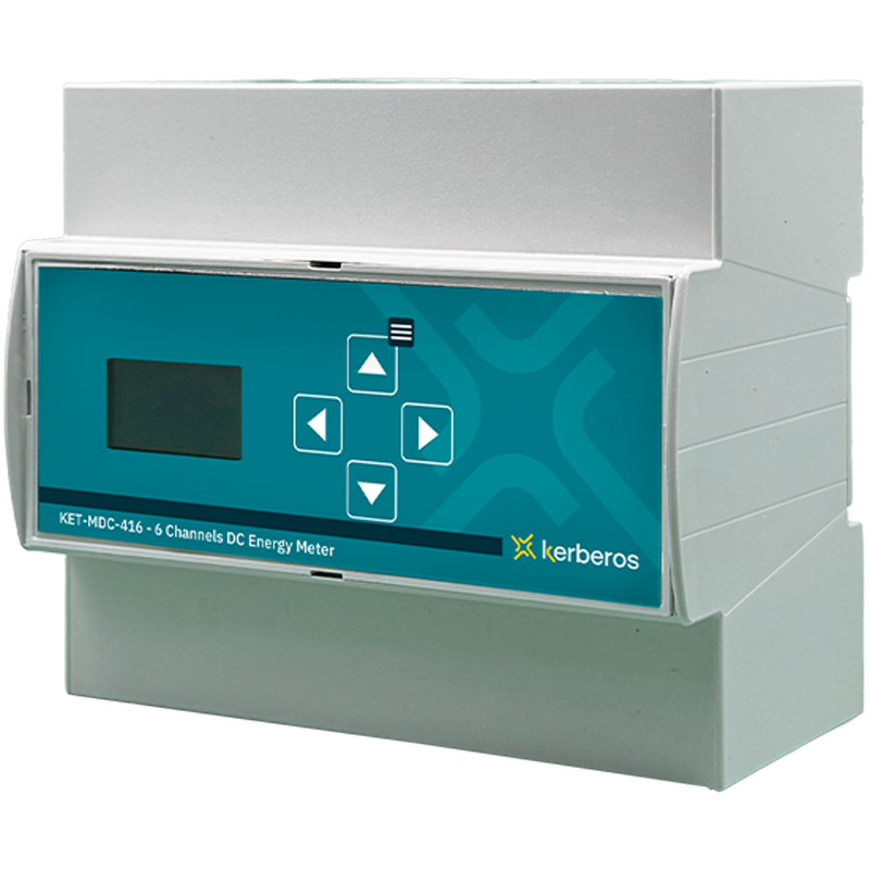 Power Meter ModBUS per Corrente Continua a 6 canali con display OLED e sensori ad effetto Hall